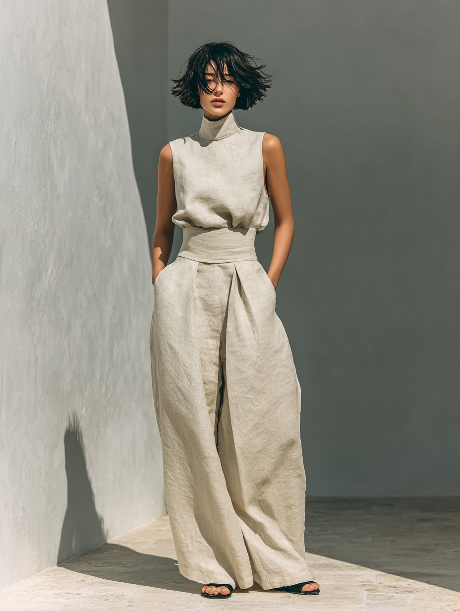 MARÍA | Vestido Camisero con Cinturón y Abertura Lateral