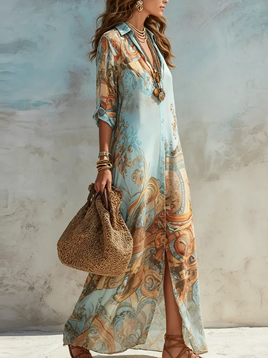 NEREA | Vestido de Verano Elegante de Corte Fluido