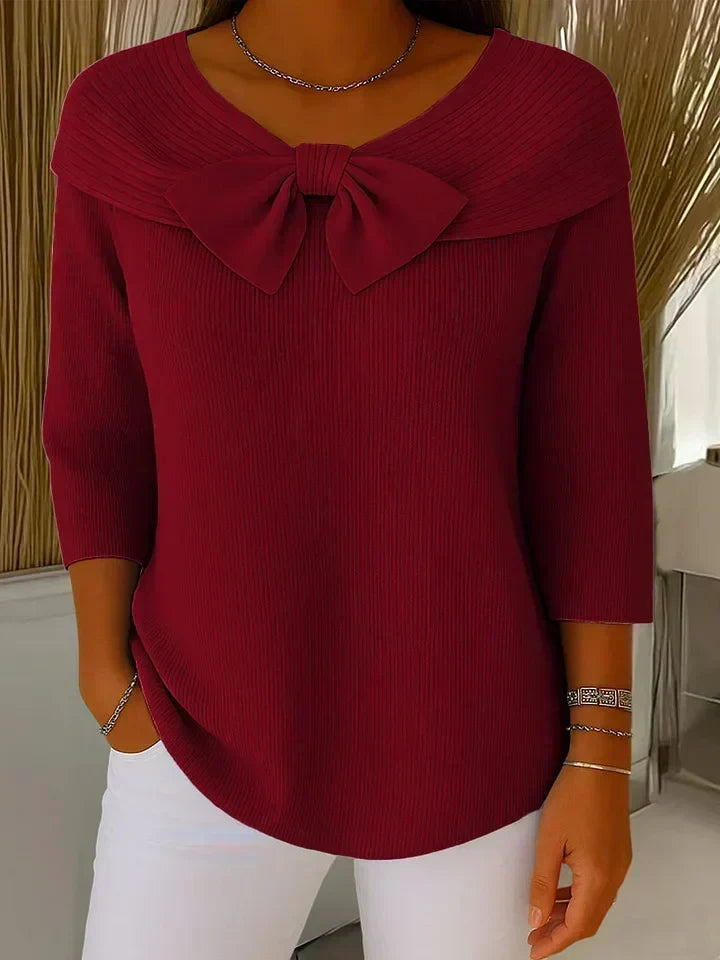 Jersey ARIANNA en color burdeos