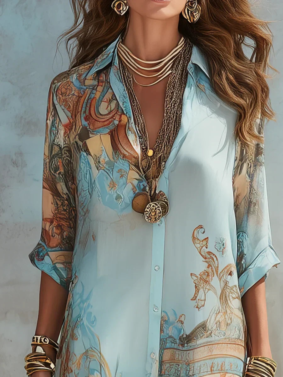 NEREA | Vestido de Verano Elegante de Corte Fluido