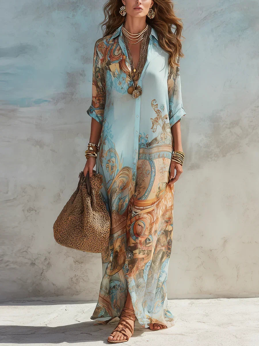 NEREA | Vestido de Verano Elegante de Corte Fluido