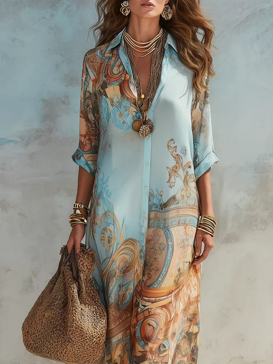 NEREA | Vestido de Verano Elegante de Corte Fluido