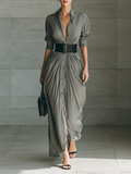 AITANA | Vestido Largo Plisado