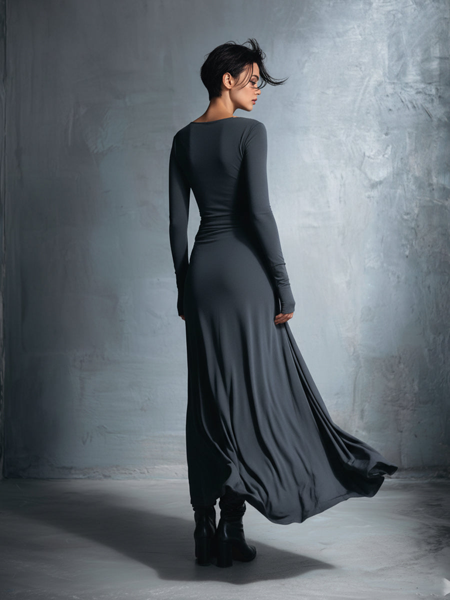 NAOMI | Vestido Maxi Cruzado con Lazo Lateral