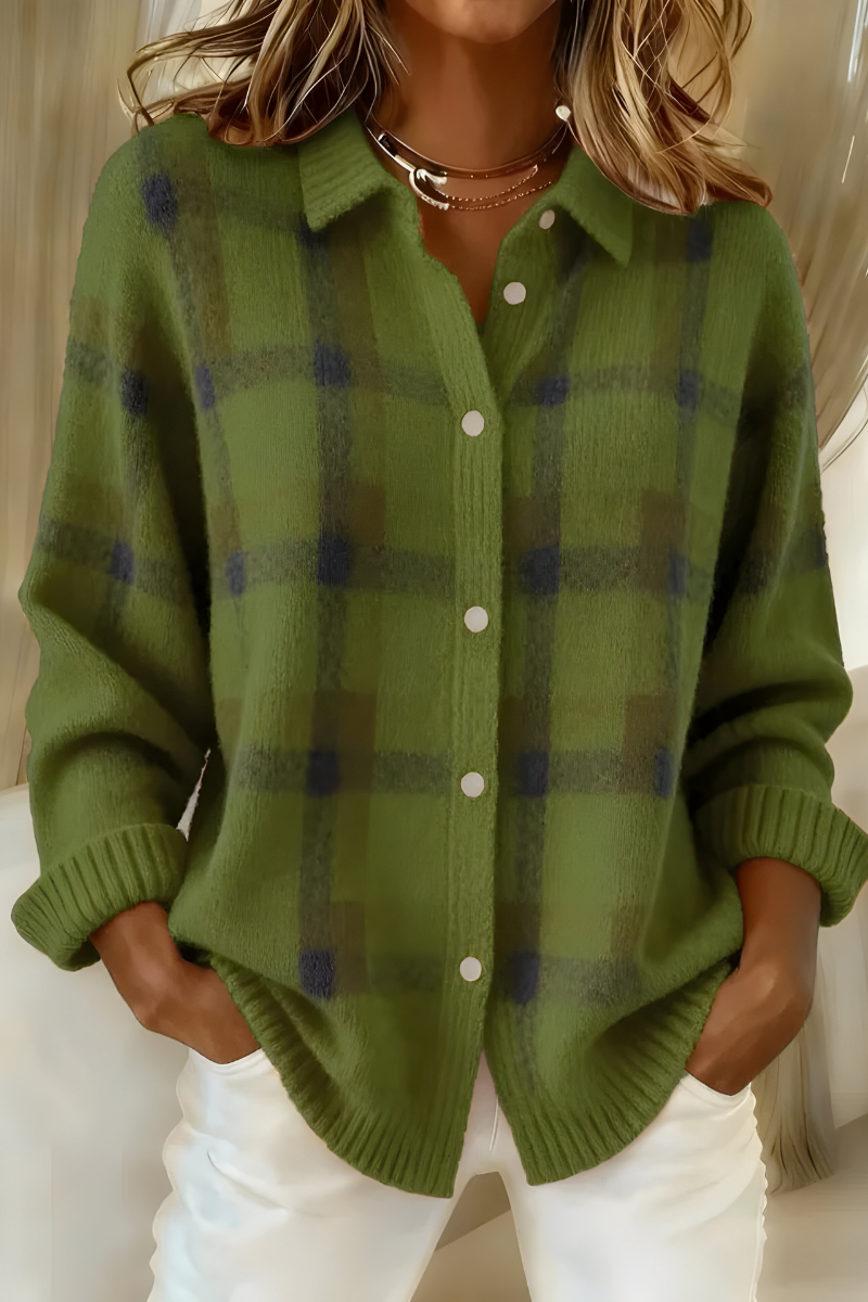 Cárdigan DONATELLA en color verde