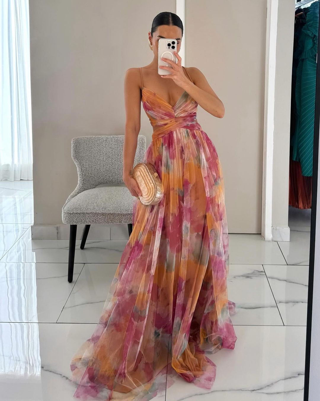 CRISTINA | Vestido Maxi Elegancia Floral