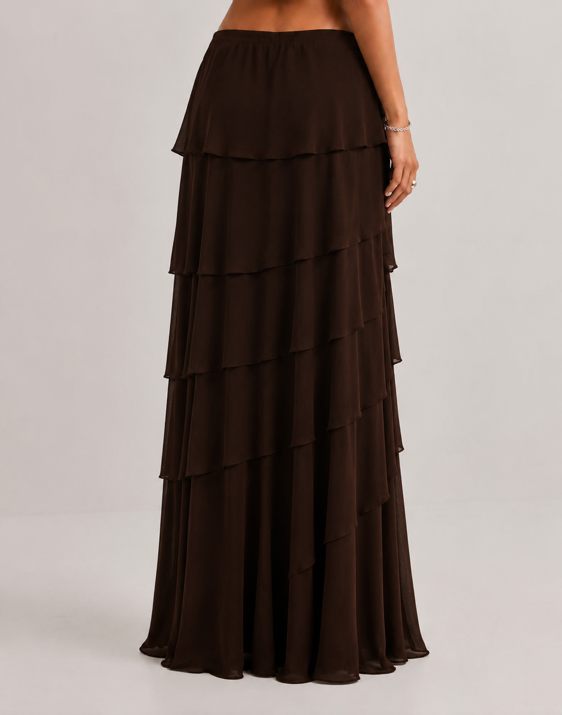 JADE | Falda Maxi de Volantes a Capas