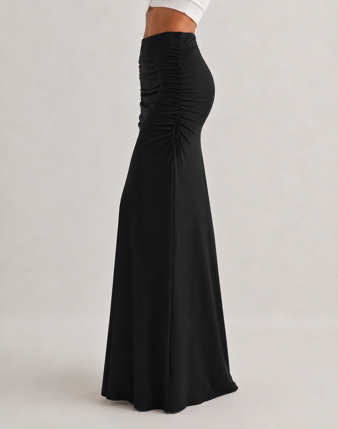 IRIS | Falda Maxi Elegante Fruncida