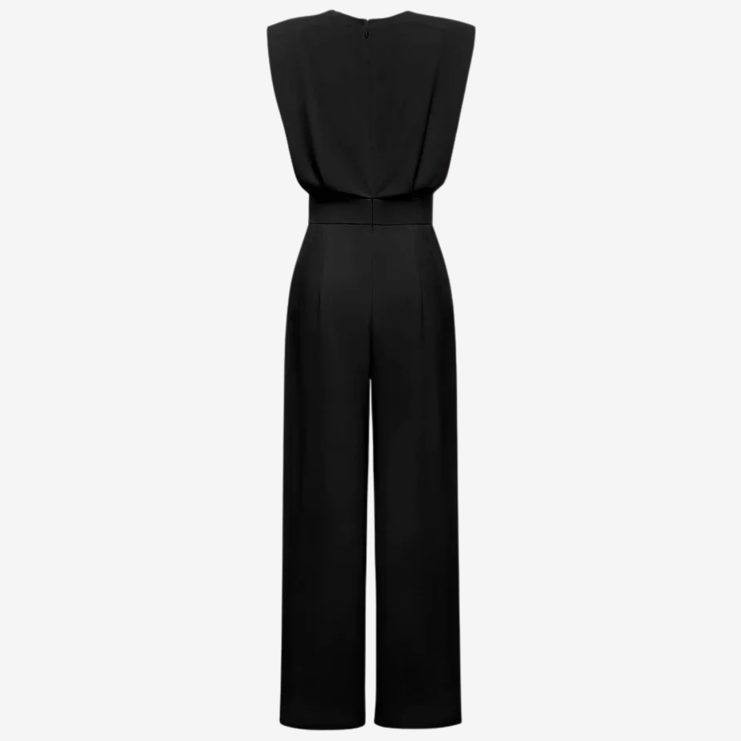 BRIGITTE | Mono Minimalista con Cintura Marcada