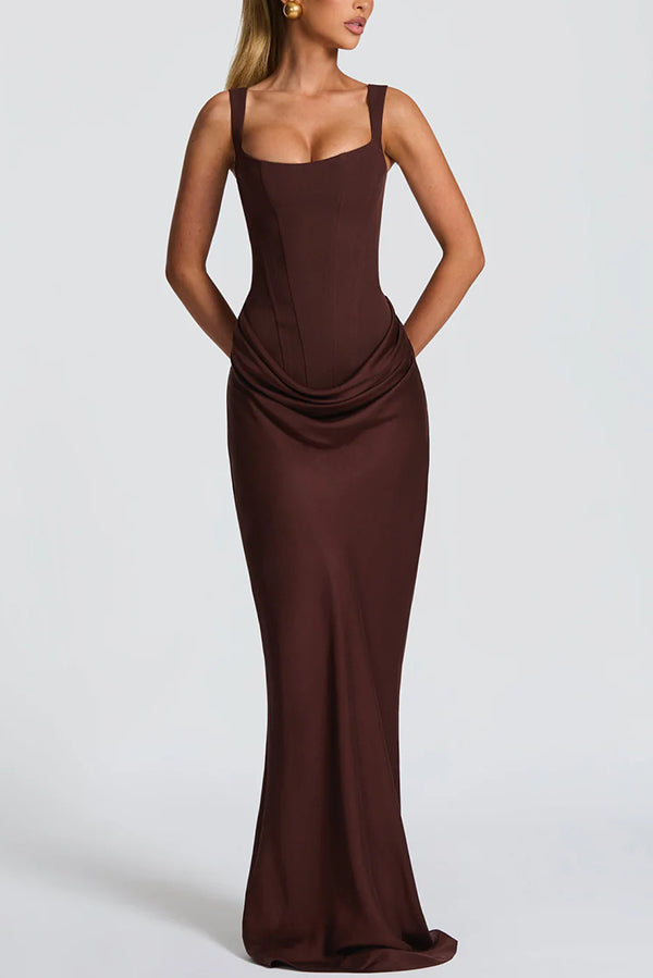 ELEONORA | Vestido Maxi de Escote Cuadrado
