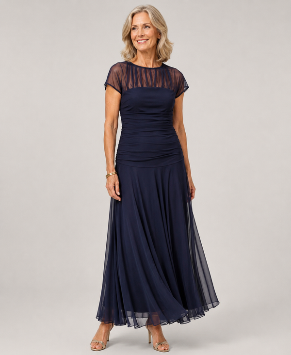 LAURA | Vestido de Gasa Fluido