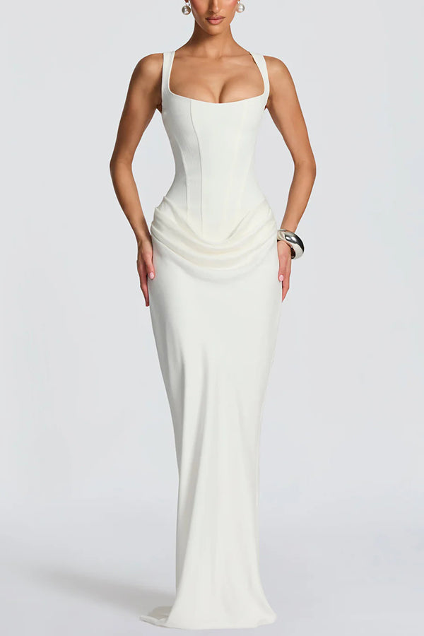 ELEONORA | Vestido Maxi de Escote Cuadrado
