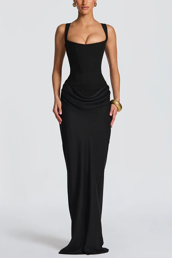 ELEONORA | Vestido Maxi de Escote Cuadrado