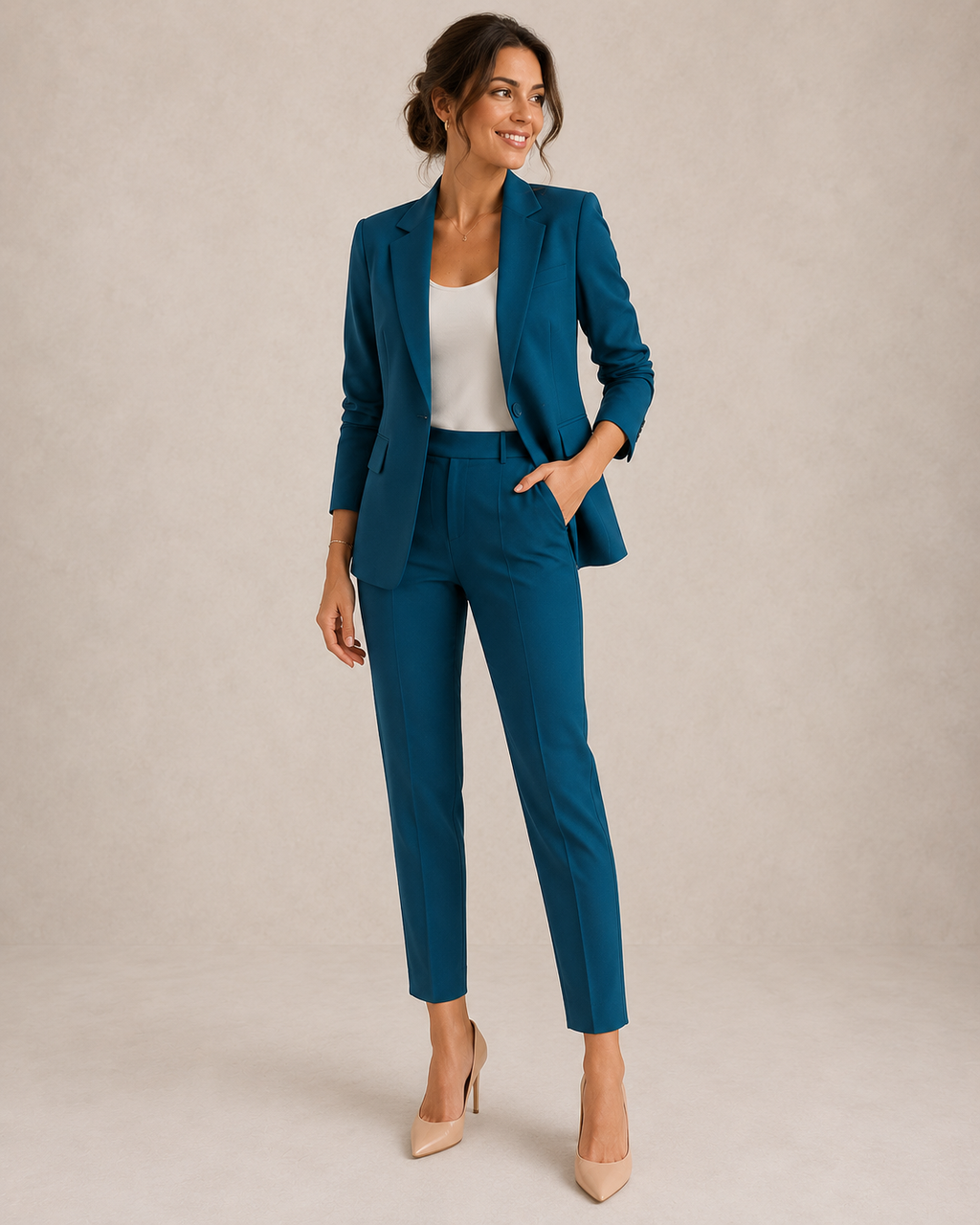SORAYA | Traje de Blazer y Pantalón Recto