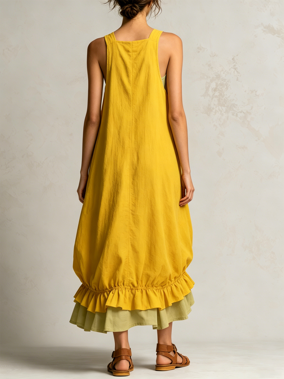 DANIELLE | Vestido Midi Globo con Bolsillos Cargo