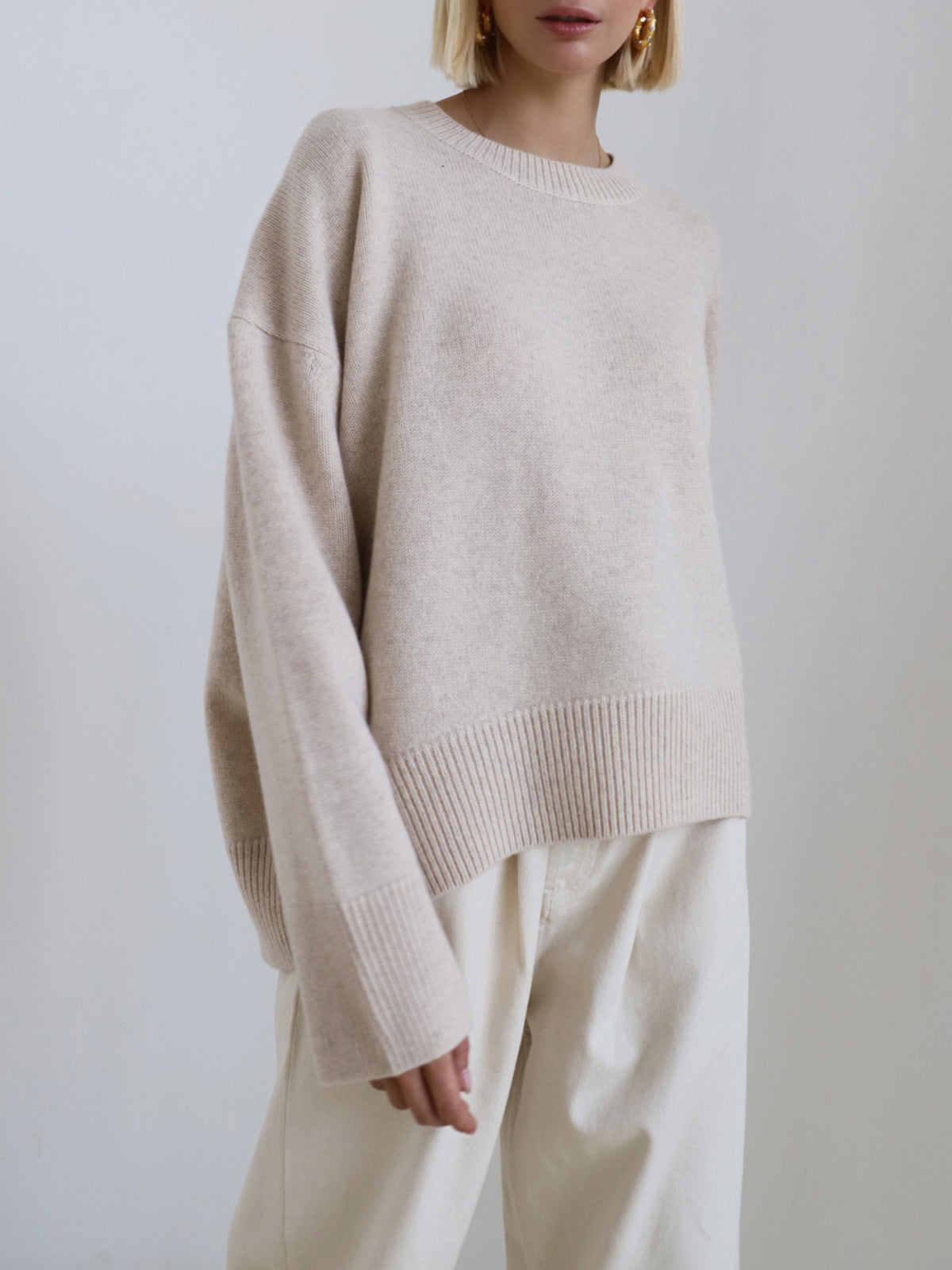 GLORIA | Jersey Oversize de Cuello Redondo