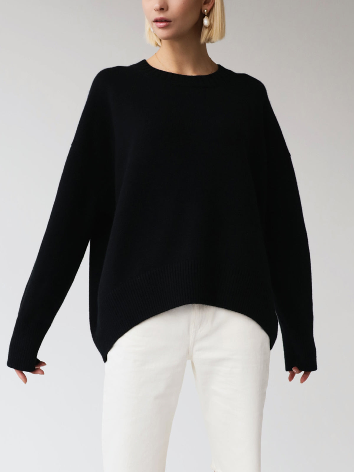 GLORIA | Jersey Oversize de Cuello Redondo