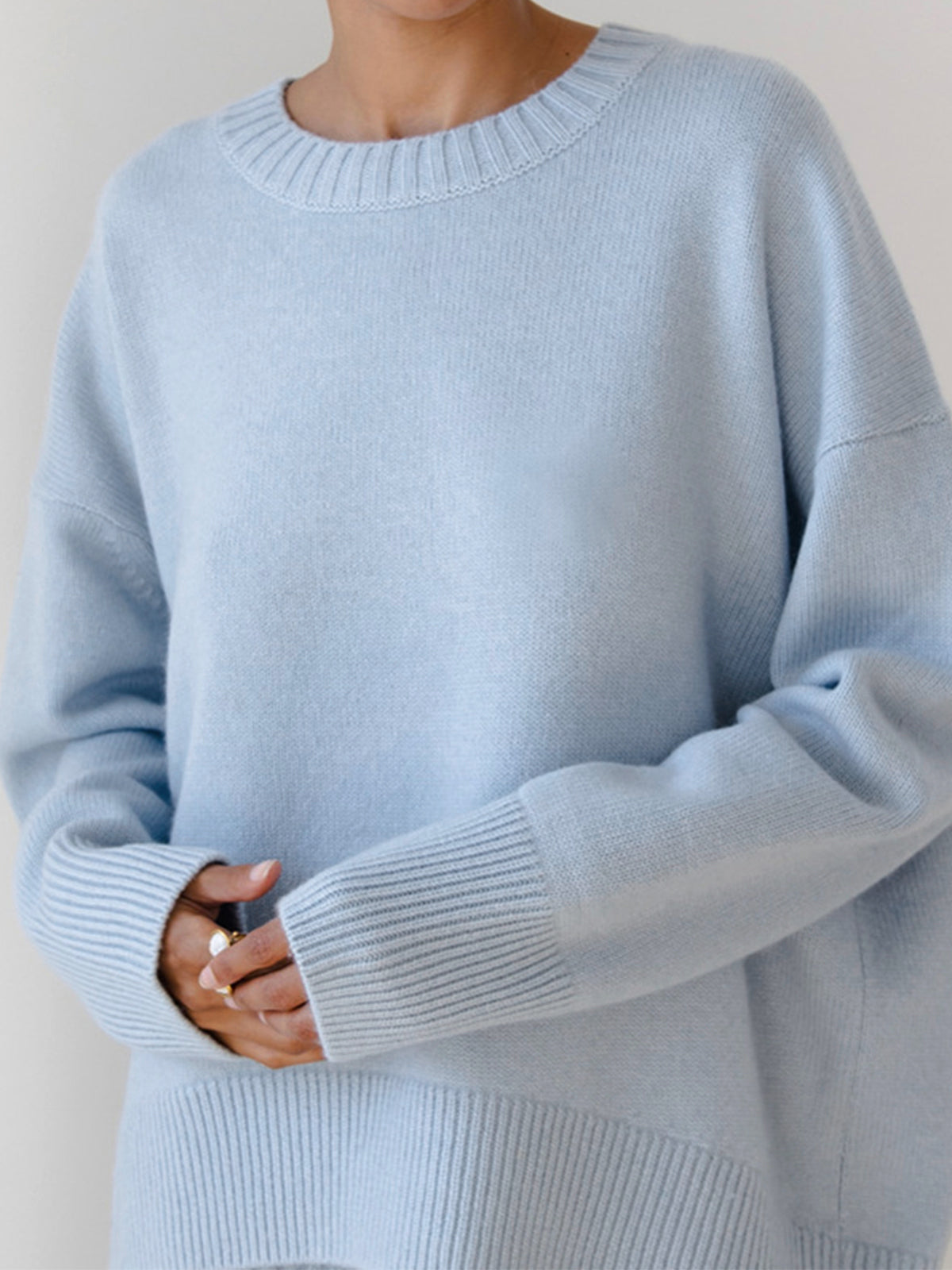 GLORIA | Jersey Oversize de Cuello Redondo