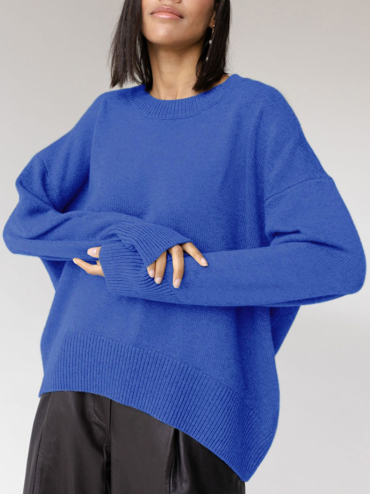 GLORIA | Jersey Oversize de Cuello Redondo