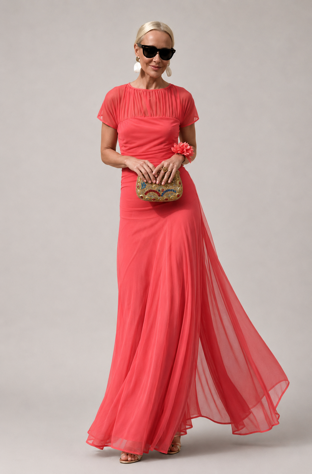 LAURA | Vestido de Gasa Fluido