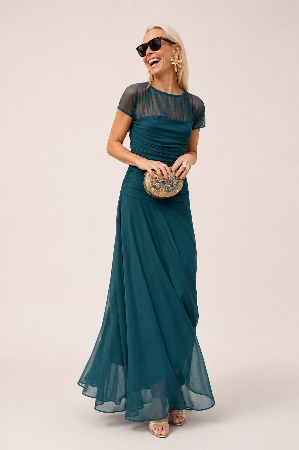 LAURA | Vestido de Gasa Fluido