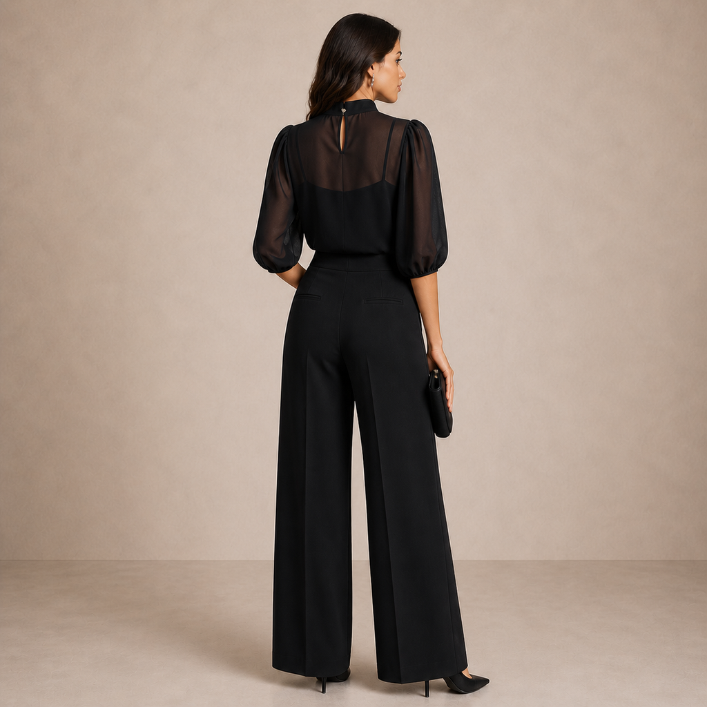 LORELEI | Conjunto de Tres Piezas con Pantalón Ancho