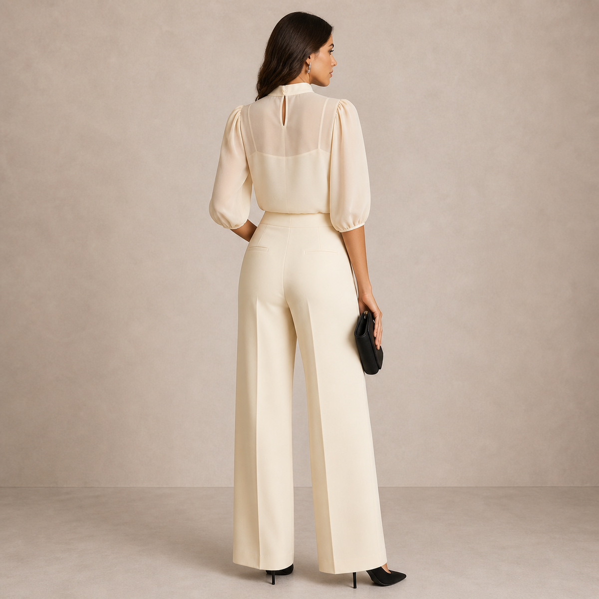 LORELEI | Conjunto de Tres Piezas con Pantalón Ancho