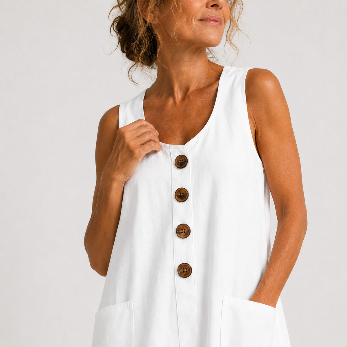 ELISA | Vestido Casual con Botones