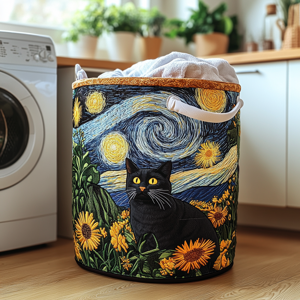 Gato Travieso | Cesto de Almacenaje Acolchado