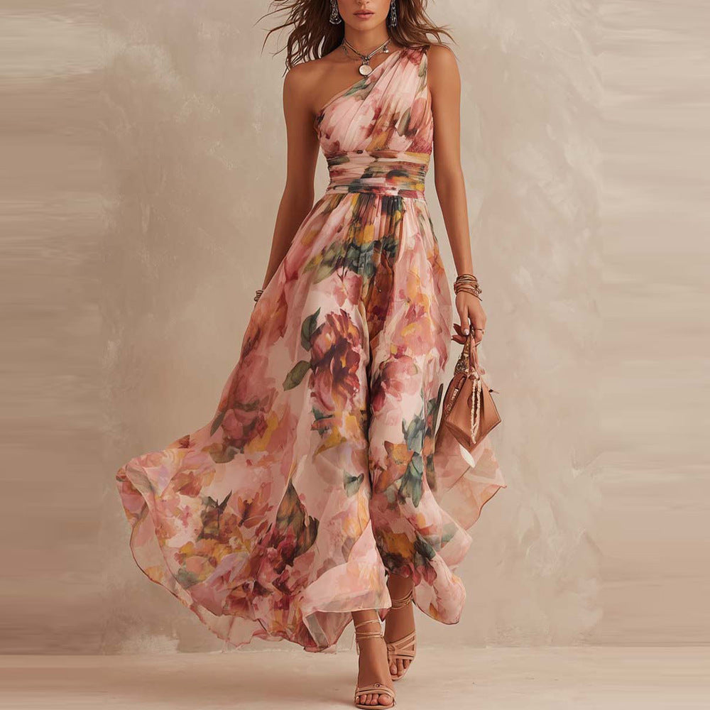 FLORENCIA | Vestido de Un Solo Hombro con Cintura Cruzada
