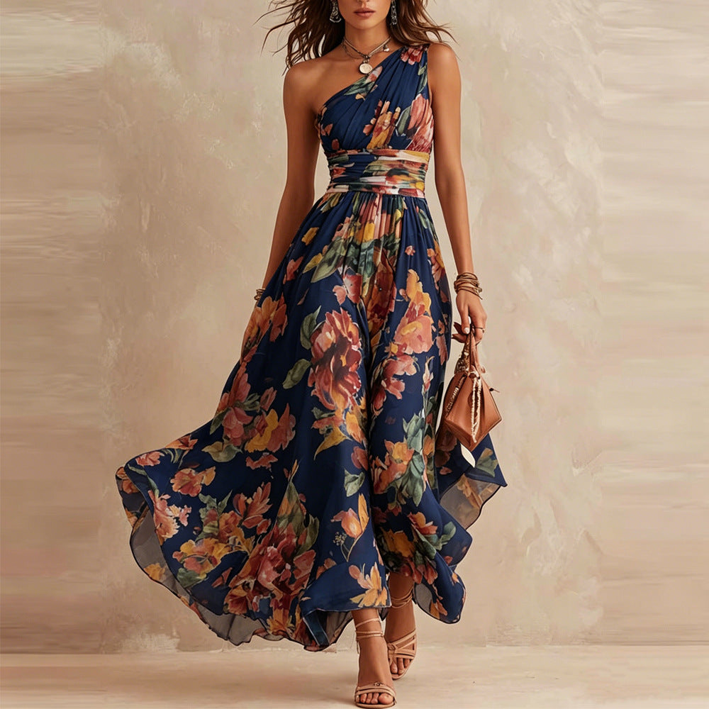 FLORENCIA | Vestido de Un Solo Hombro con Cintura Cruzada