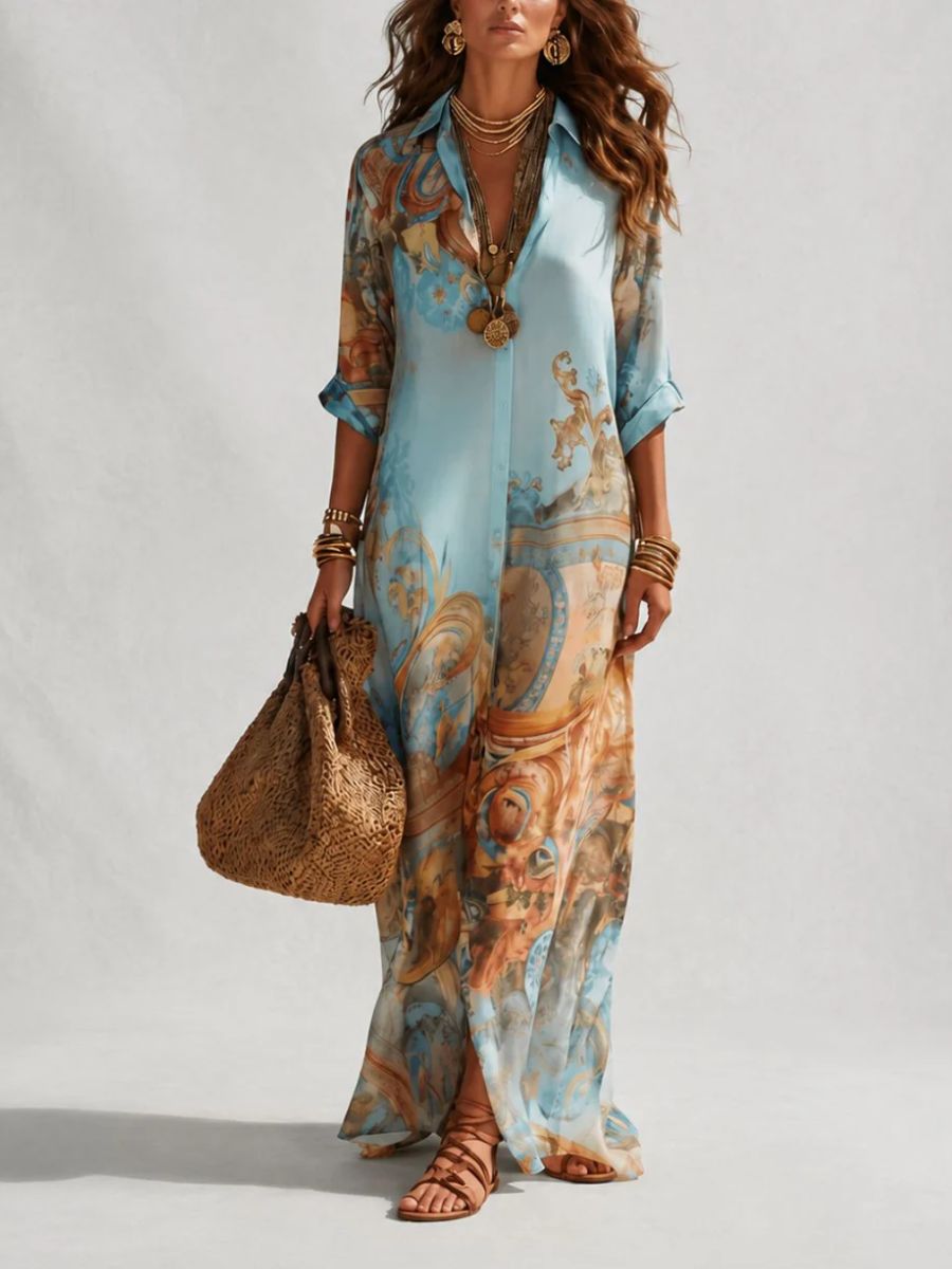 NEREA | Vestido de Verano Elegante de Corte Fluido