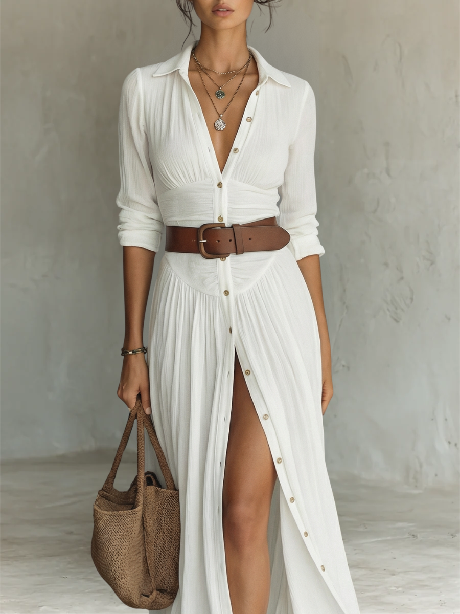 BRISA | Vestido Fluido Marfil
