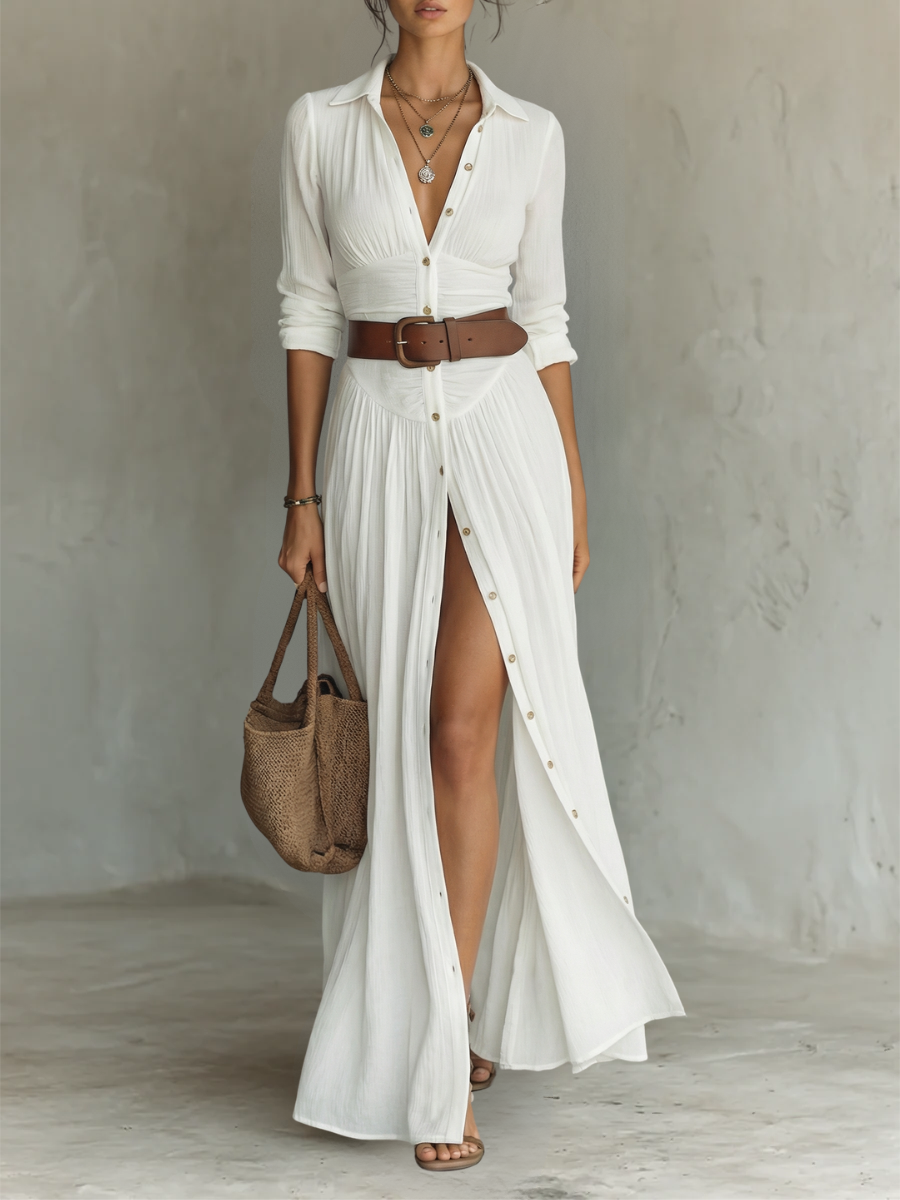 BRISA | Vestido Fluido Marfil