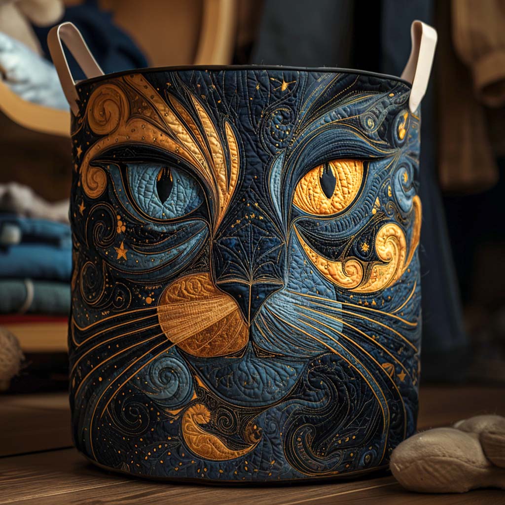 Gato Misterioso | Cesto de Almacenaje Acolchado