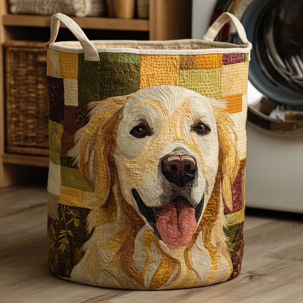 Dulce Golden Retriever | Cesto de Almacenaje Acolchado