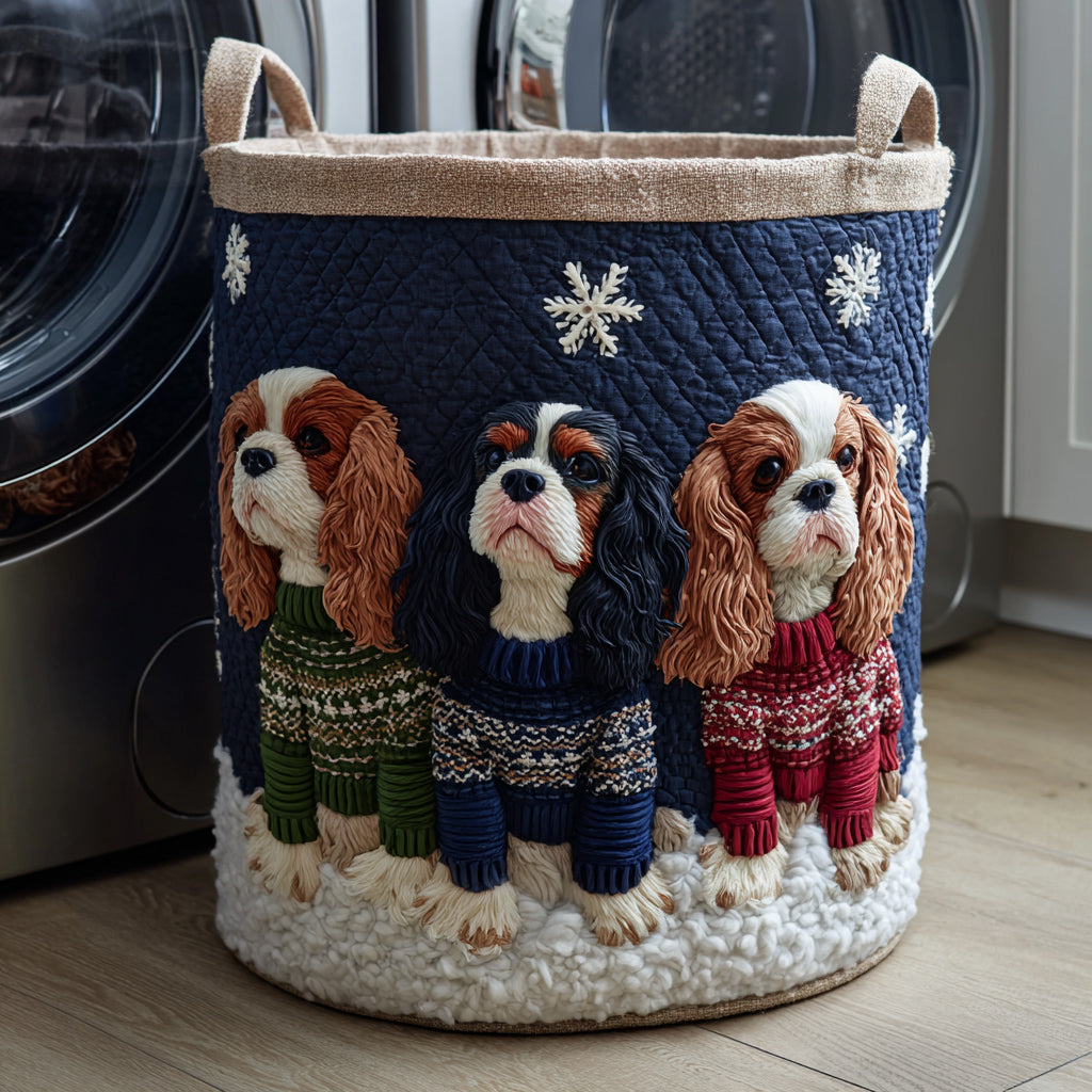Cavalier King Charles con Jersey | Cesto de Almacenaje Acolchado