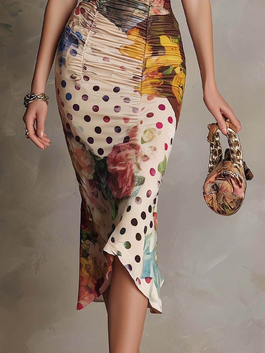 ADARA | Vestido Midi Ajustado de Encaje