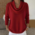 MARLENE | Jersey de Cuello Cisne Drapeado