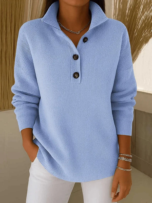 DOROTEA | Jersey Polo de Canalé con Botones