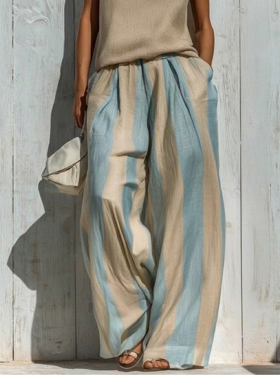 ALBERTINE | Conjunto de Top y Palazzo a Rayas