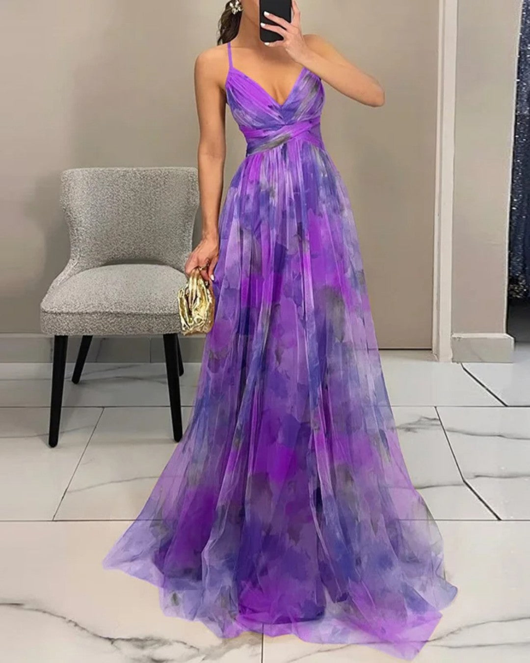 CRISTINA | Vestido Maxi Elegancia Floral