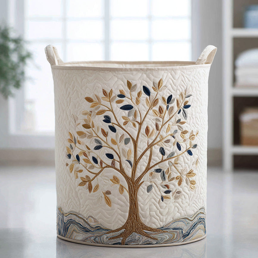 Árbol en Flor | Cesto de Almacenaje Acolchado