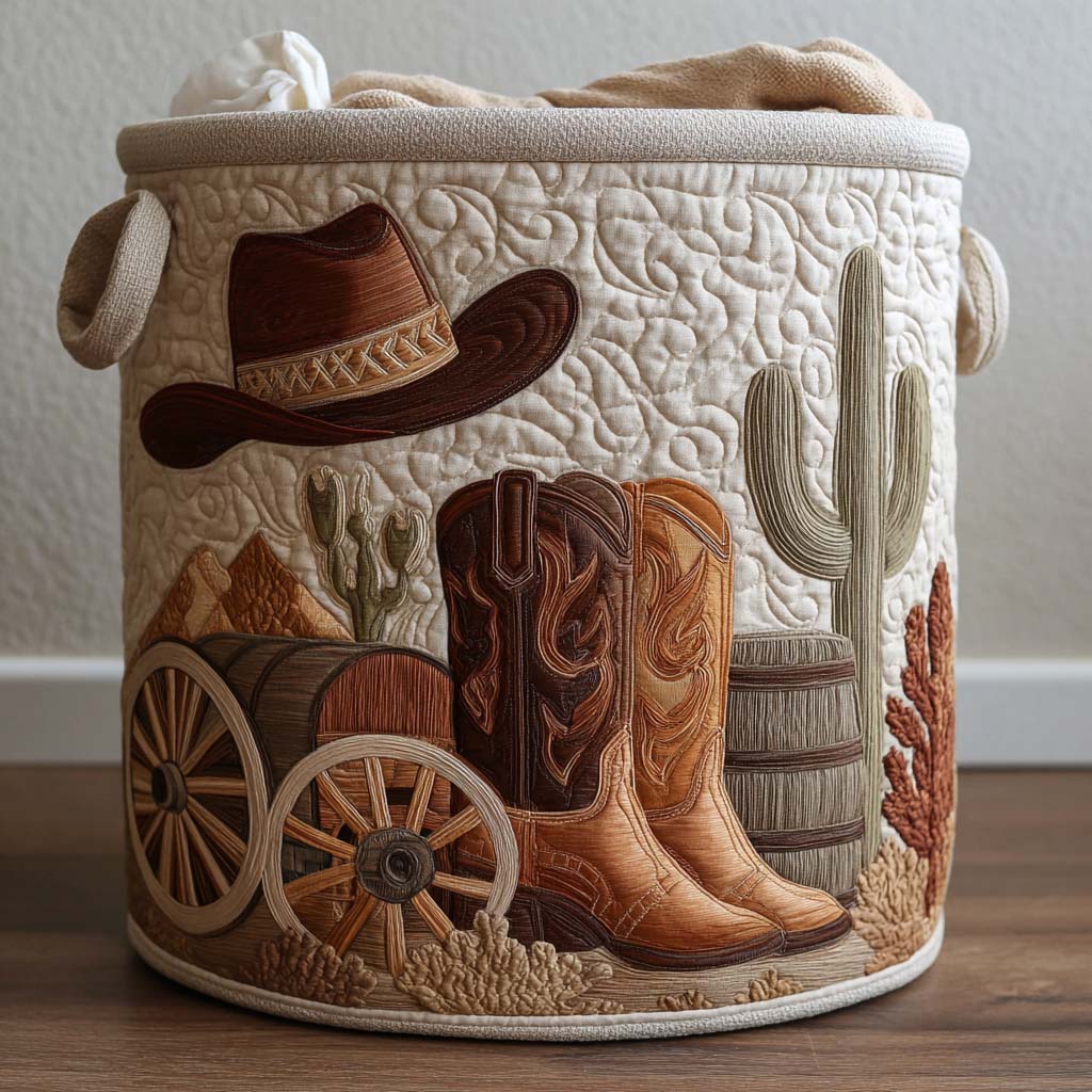 Espíritu Western | Cesto de Almacenaje Acolchado