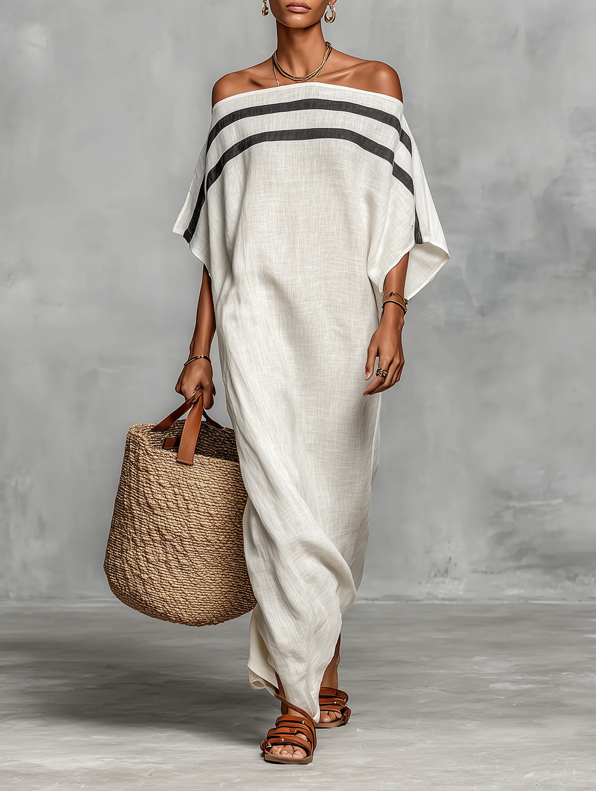 FRIDA | Vestido Maxi con Escote Gota
