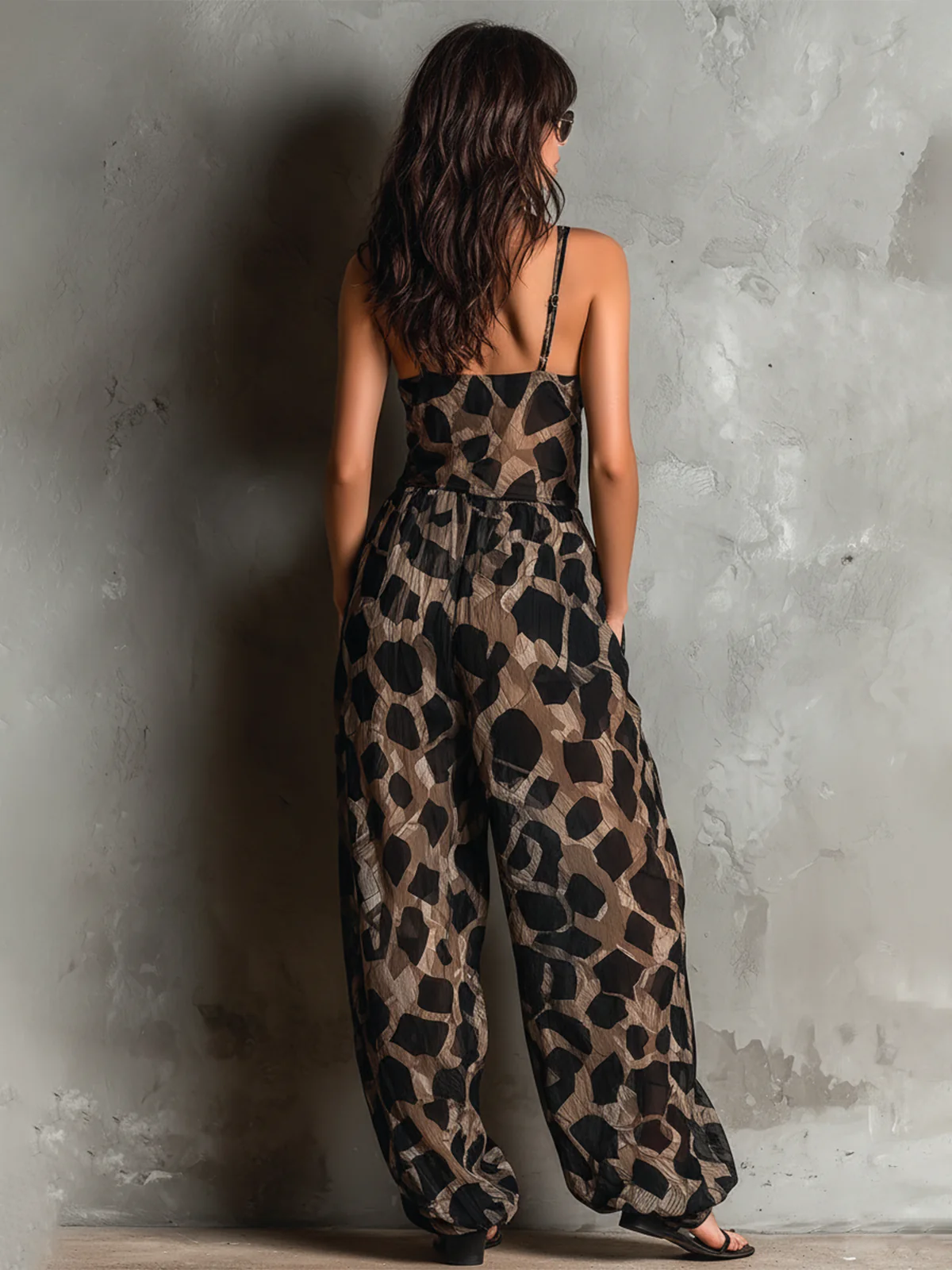 SHEREZADE | Mono Ancho de Gasa con Estampado Animal