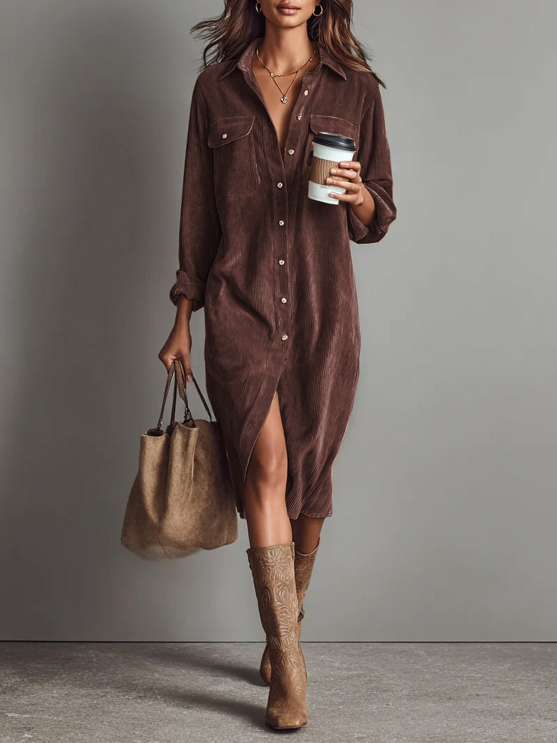 ZULE | Vestido Midi con Doble Bolsillo