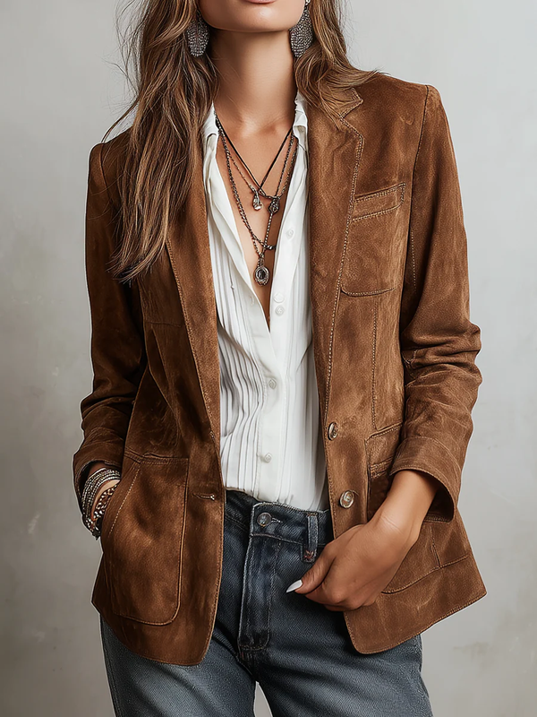 MARCELA | Blazer Vintage Marrón