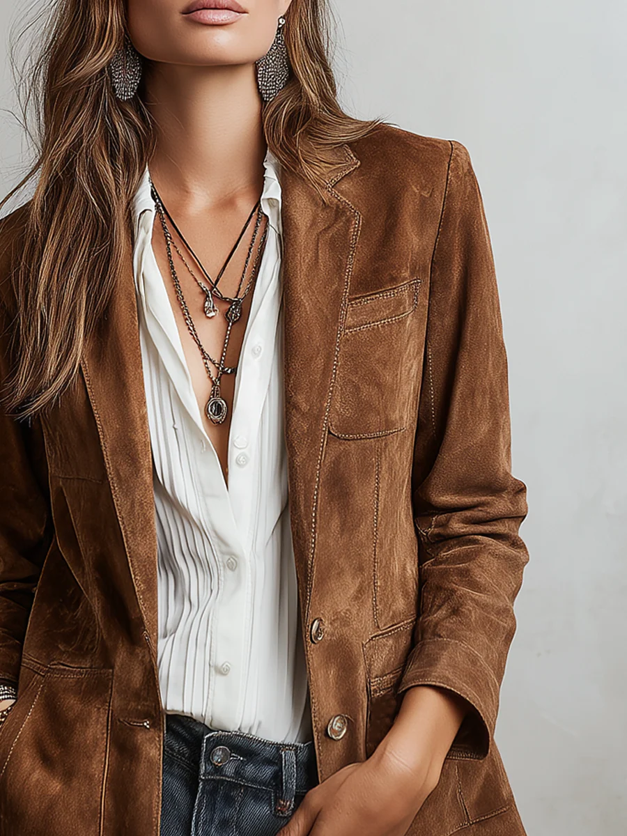 MARCELA | Blazer Vintage Marrón