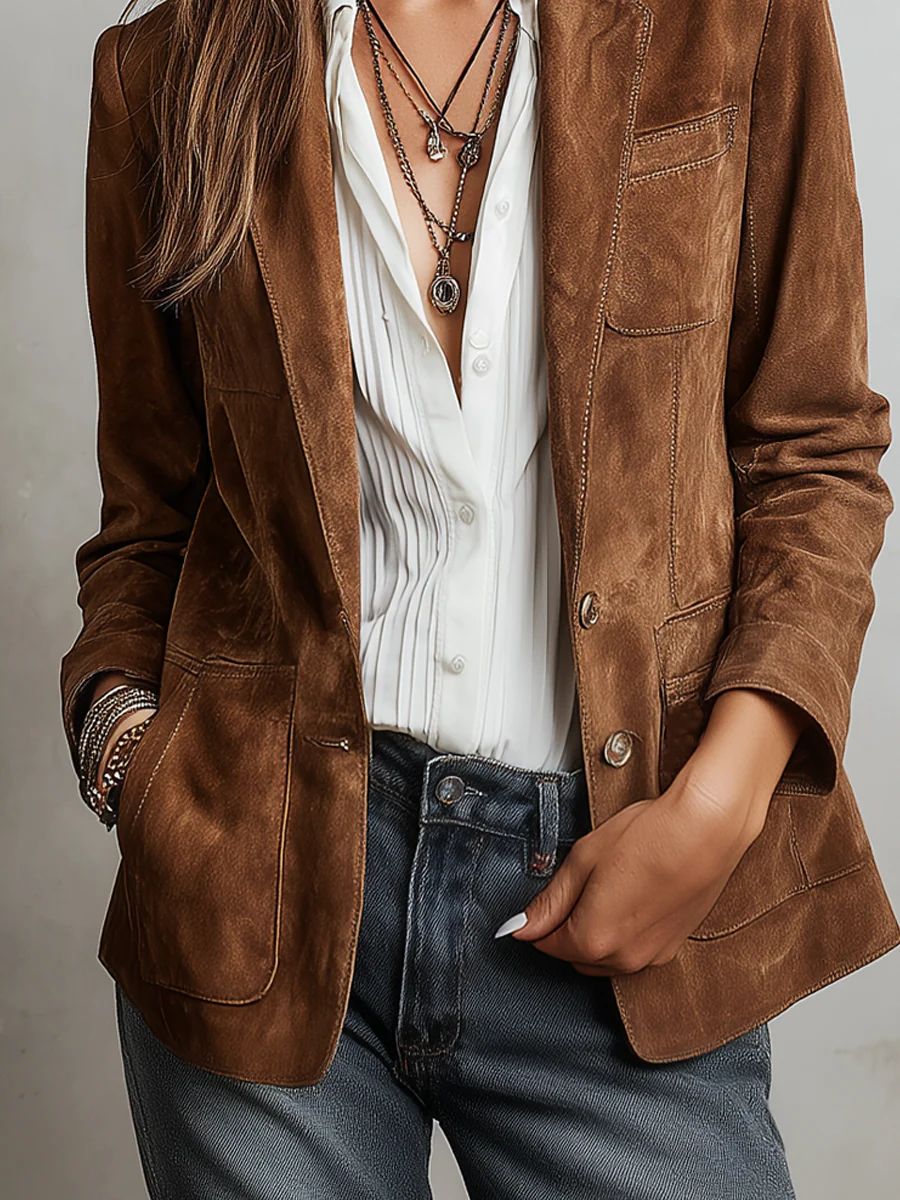 MARCELA | Blazer Vintage Marrón